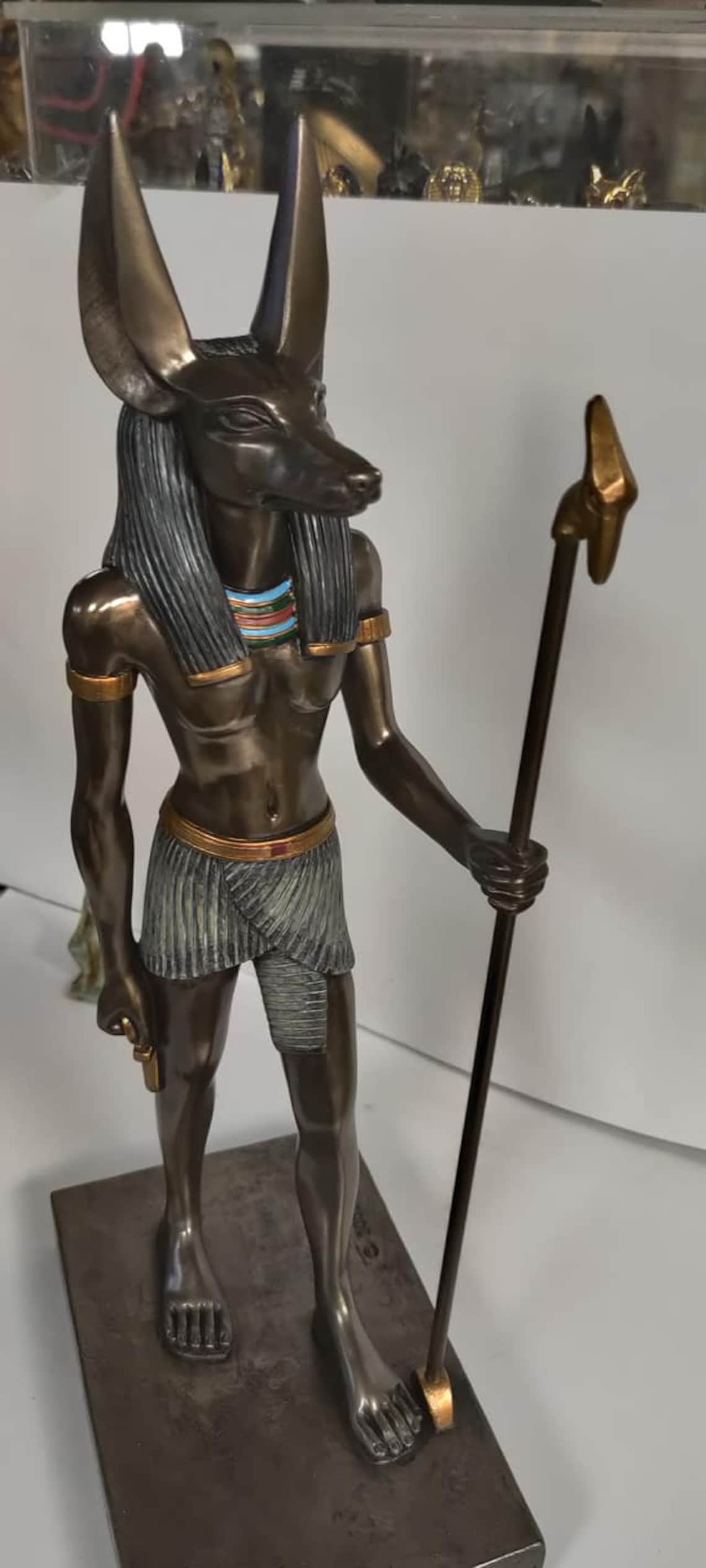 Unique Grand Dieu lourd Anubis Statue égyptienne 16'' Etsy