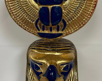 Unique Museum Art Egyptian God RA  Statue 15'' H Made In Egypt