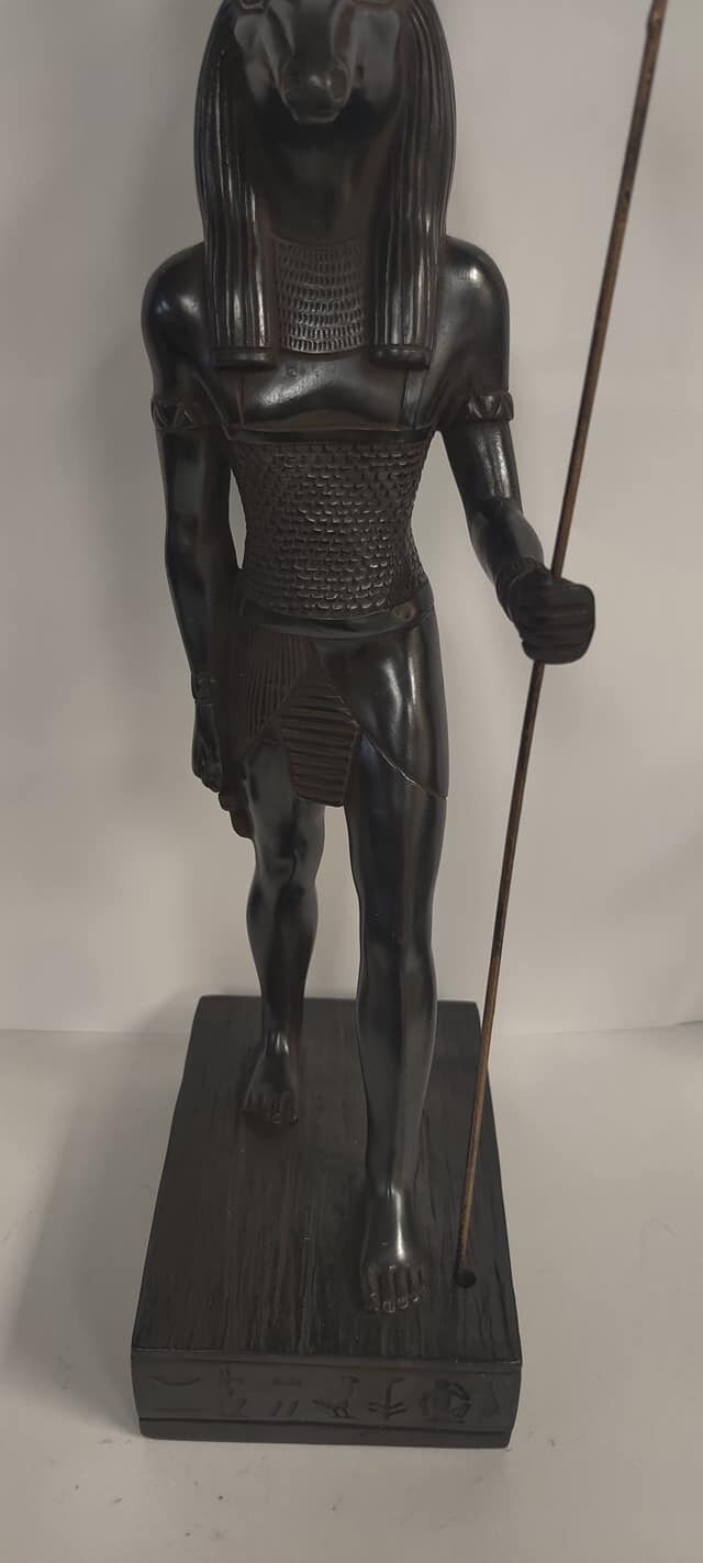 Unique Large Heavy Natural Stone Egyptian God Seth Statue Made in Egypt ...