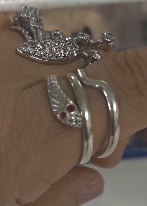 Unique Egyptian Solid Silver Cobra Ring ( Free Si… - image 4