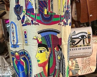 Unique Egyptian 100% Cotton  Caftan (Galabeya) 2XL  Hand Made In Egypt