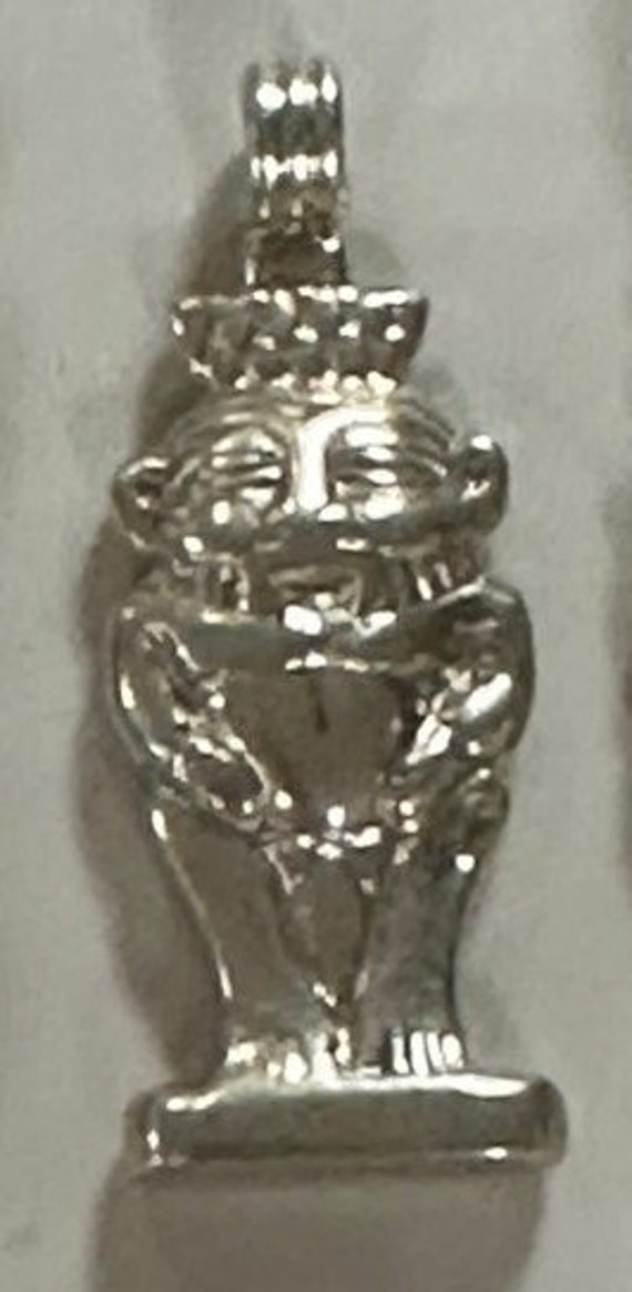 Unique Hand Made Egyptian Sterling Silver God Bes 