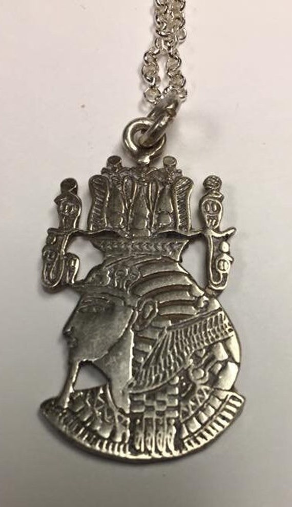 Unique Heavy Solid  Silver Egyptian God Osirs   2… - image 4