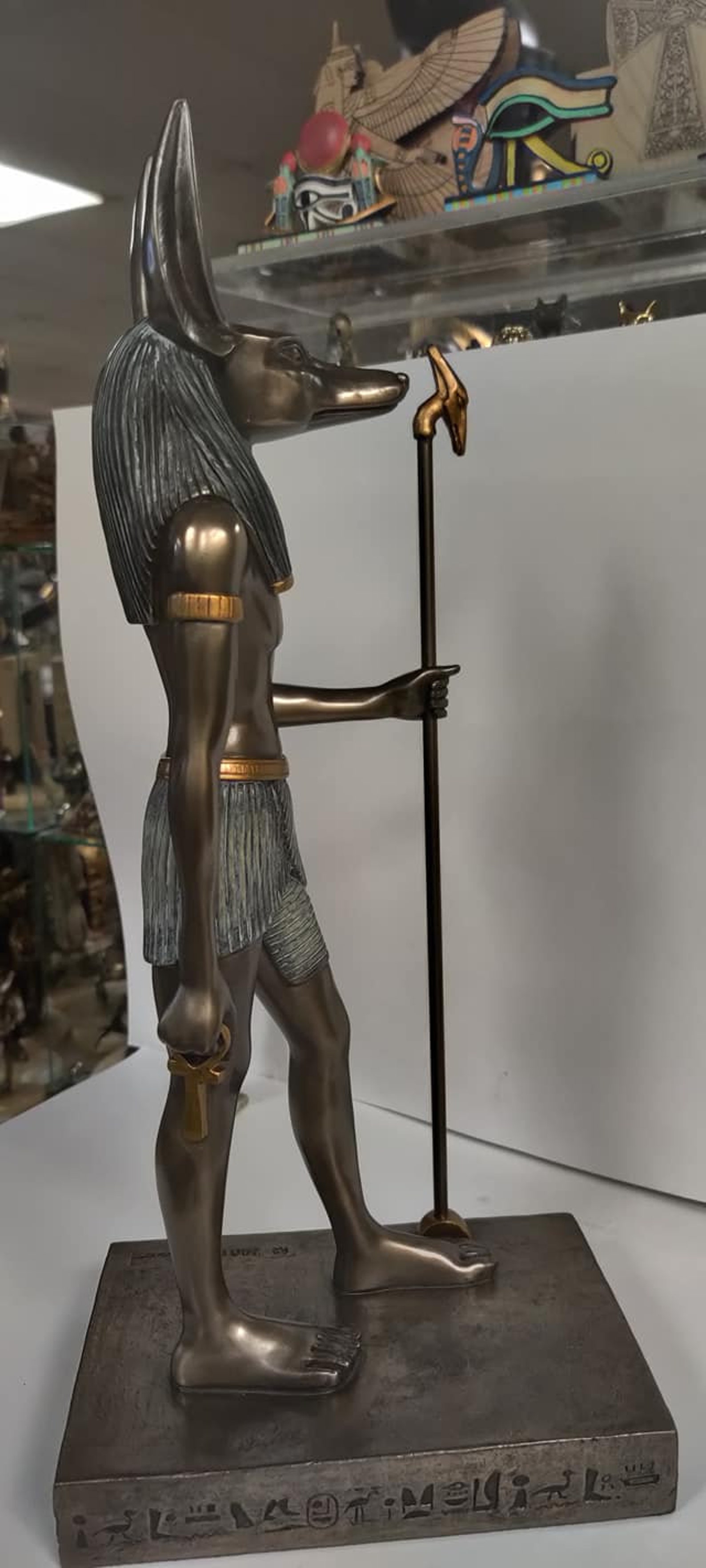 Unique Large Heavy God Anubis Statue Egyptian 16'' H Etsy