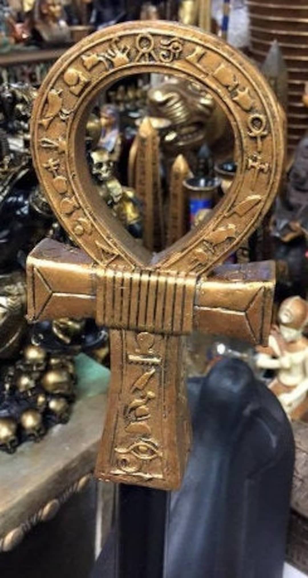 Egyptian Ankh Walking Cane Stick 39'' L Etsy