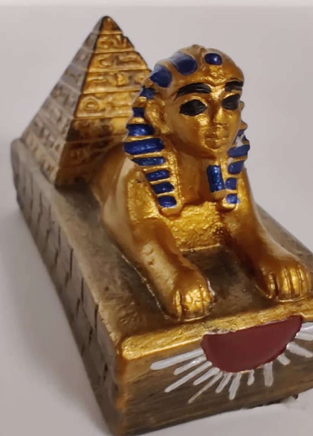 Unique Small Egyptian Sphinx Statue 3'' L Made in Egypt - Etsy