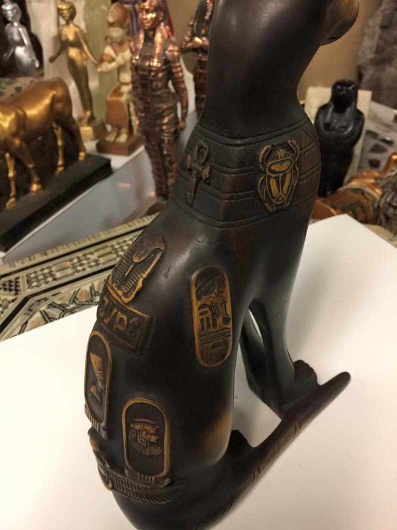 Unique Egyptian Large Cat Statue Made in Egypt Etsy