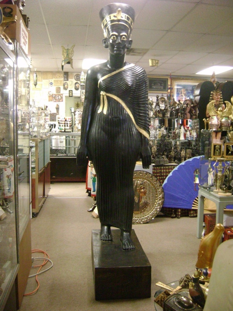 Large Life Size Egyptian Queen Nefertiti Statue Made in Egypt Etsy