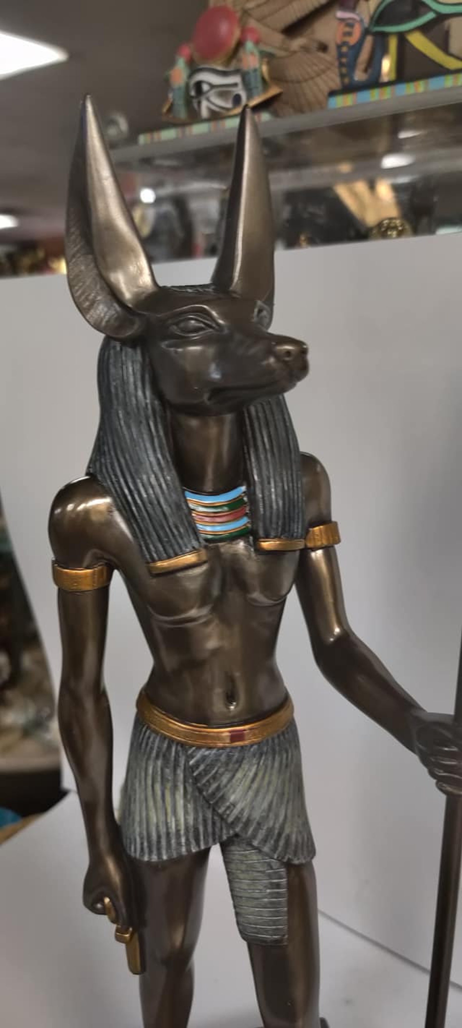 Unique Large Heavy God Anubis Statue Egyptian 16'' Etsy