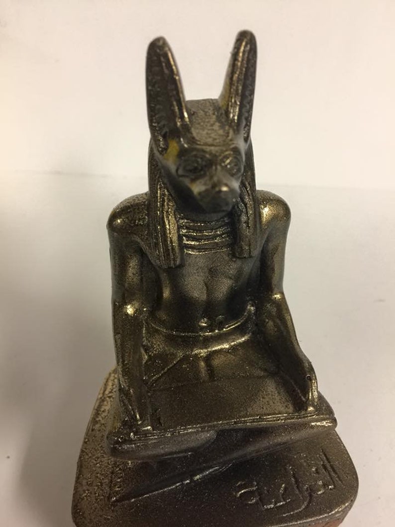 Unique Hand Carved Egyptian Statue God Anubis Made in Egypt Etsy