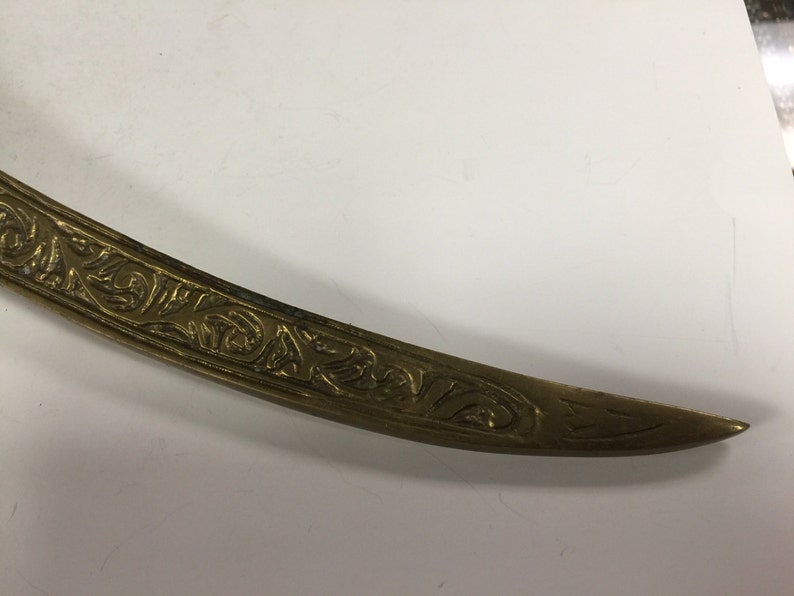 Vintage Large Egyptian Heavy Brass Dagger /knife Made in Egypt Etsy