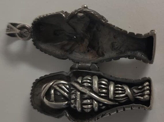 Unique Egyptian Handcrafted Solid  Heavy Silver G… - image 5