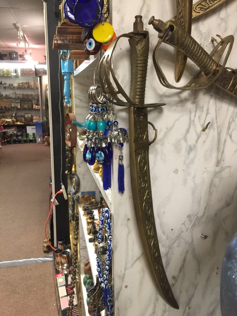 Vintage Large Egyptian Heavy Brass Dagger /knife Made in Egypt Etsy