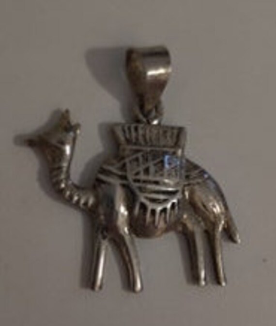 Unique Solid Silver Egyptian  Camel  1 1/2'' L X … - image 1