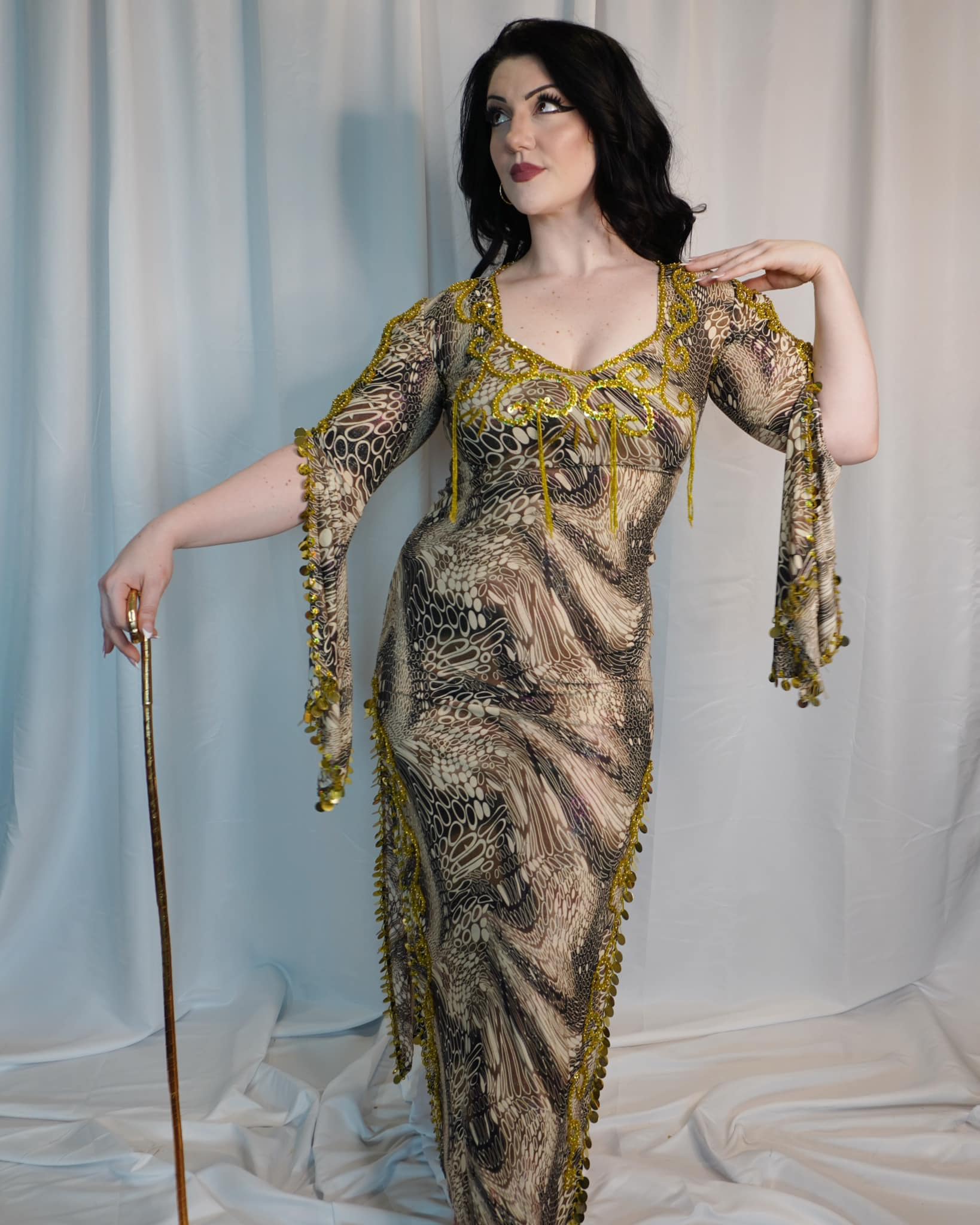 open lace back dress Egyptian Belly Dance Costume Saidi Dress Baladi Galabia Fallahi Abaya Kaftan