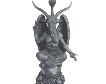 Unique Art Hand Carved LARGEST  BAPHOMET Heavy Statue  36" H X  Home Decoration