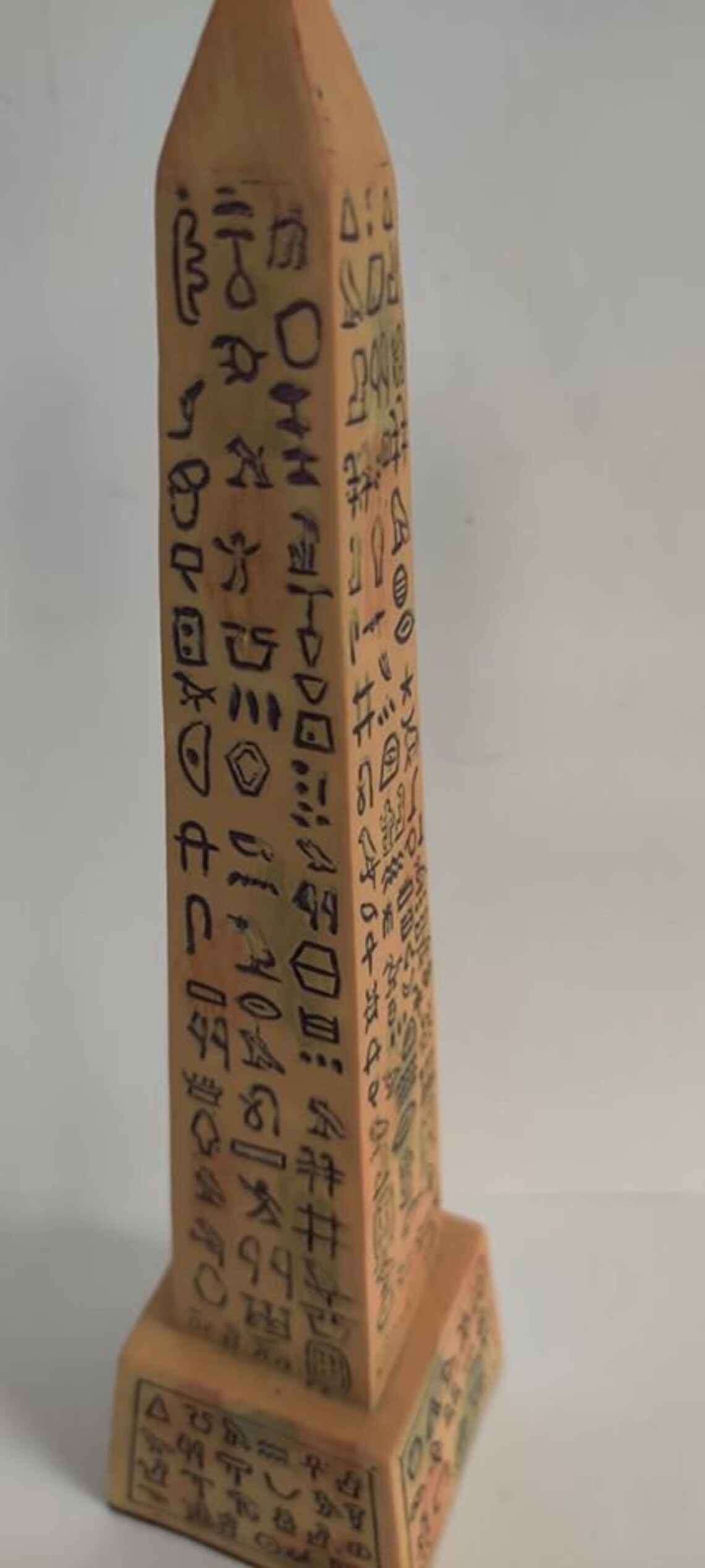 Unique Hand Carved Egyptian Obelisk 7'' H - Etsy UK