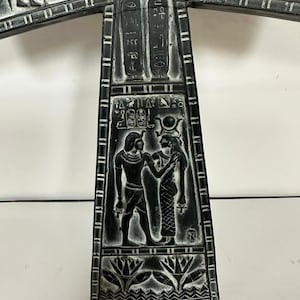 Unique Large Egyptian Ankh Hand Painted and Detailed 15'' L Made in ...
