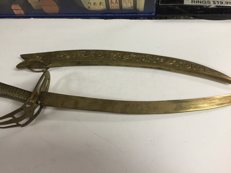 Vintage Large Egyptian Heavy Brass Dagger /knife Made in Egypt Etsy