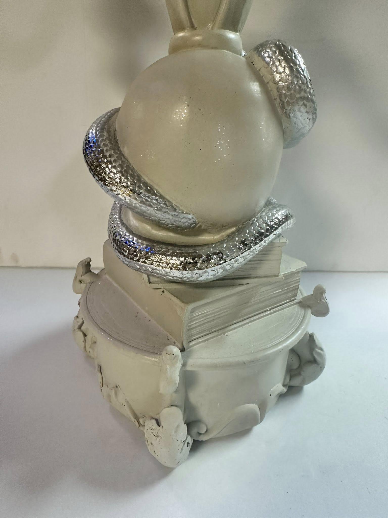 エジプト製のユニークなヴィンテージエジプトコブラスカルキャンドル 
