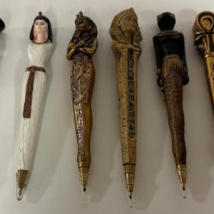 Great Exclusive 8 Egyptian Pen's Ballpoint Collection Hand Painted.