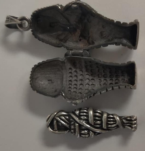 Unique Egyptian Handcrafted Solid  Heavy Silver G… - image 4