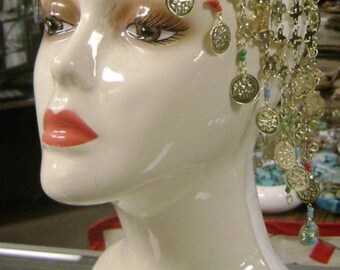 Unique Egyptian Brass Coin Head Piece One Size Made in Egypt - Etsy