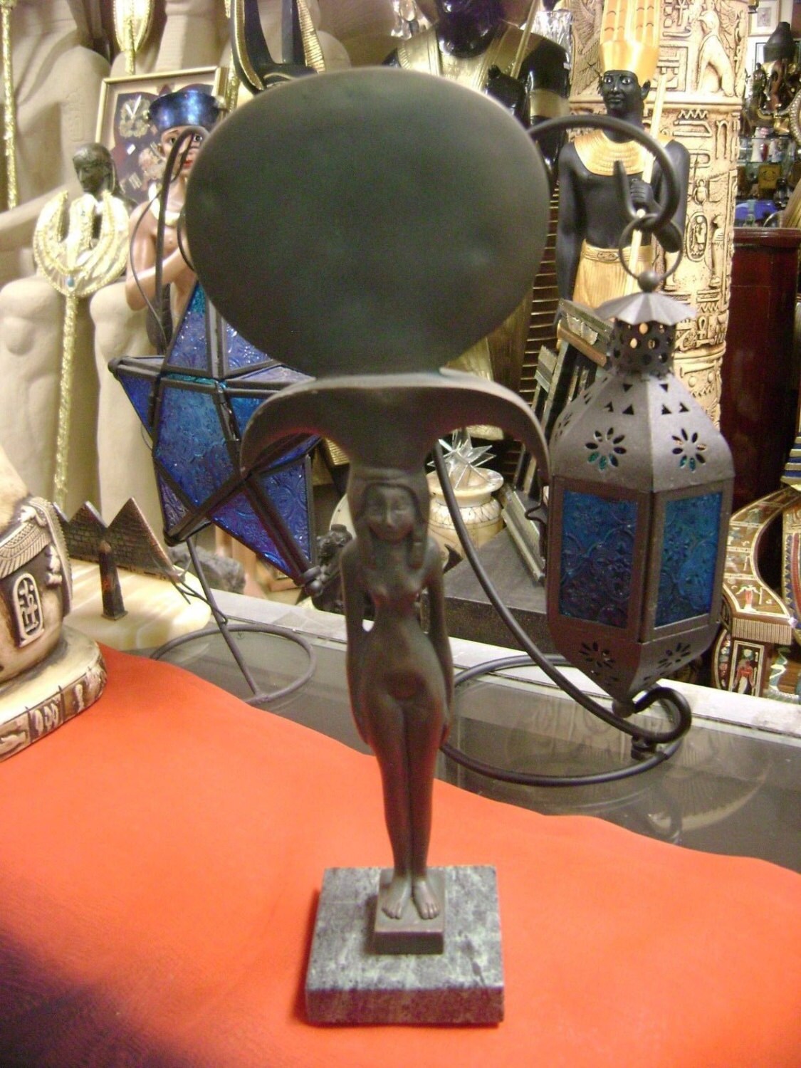 ARTISANS GUILD UNIQUE Egyptian Mirror Statue Etsy