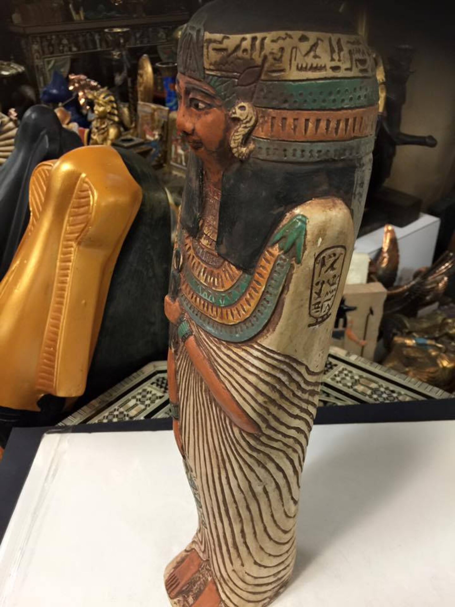 Unique Old Large Egyptian Statue Goddess Hathor Made in Egypt Etsy