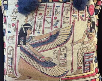 Unique Large Egyptian shoulder bag made of fabric  Made in Egypt