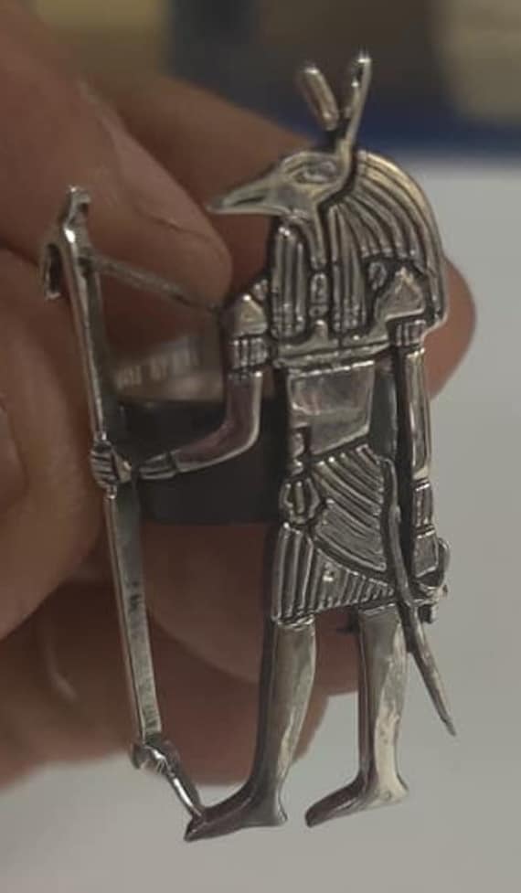 Unique Egyptian God Seth Ring Size  7''  Heavy St… - image 6