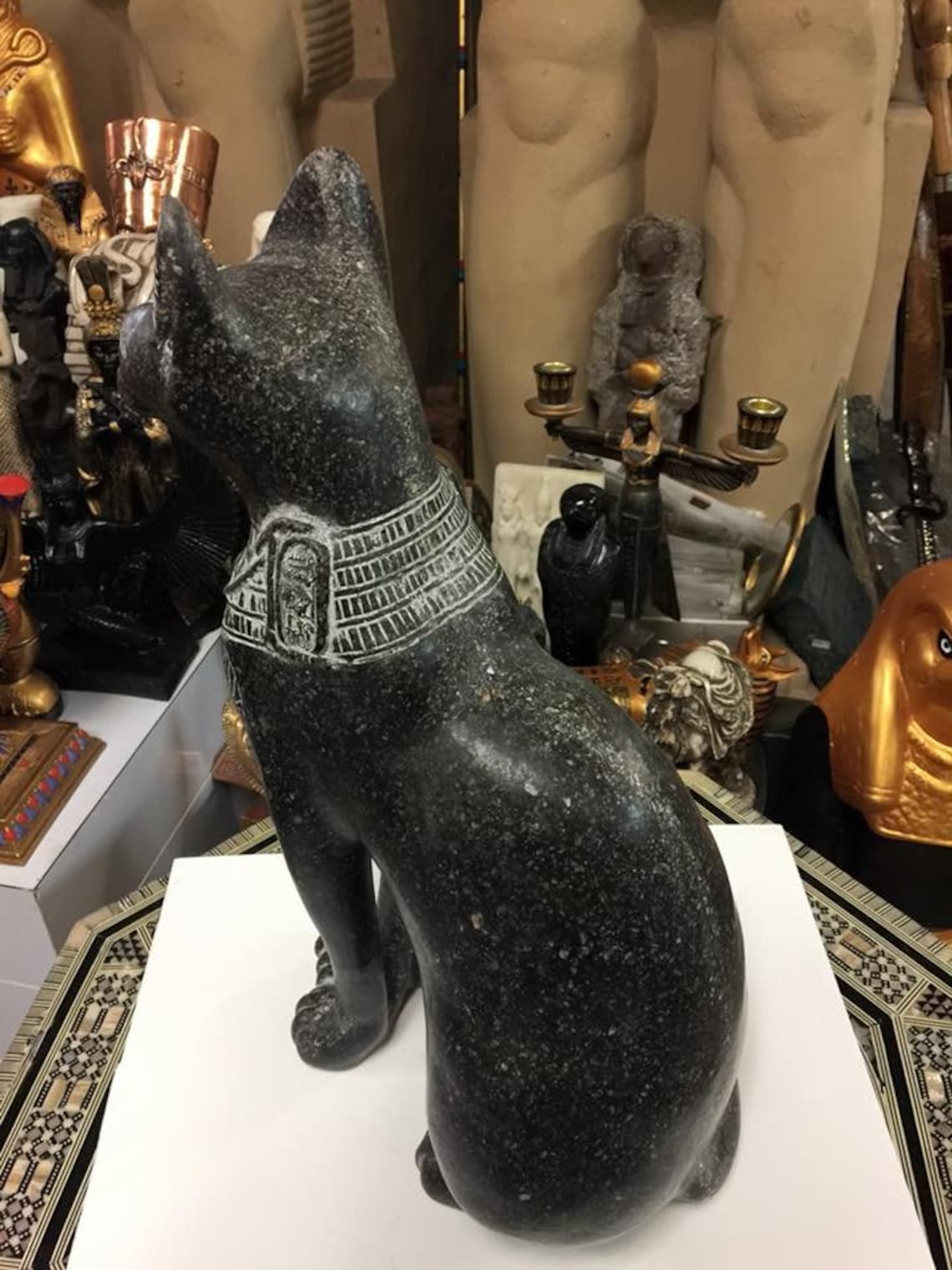 Out or Indoor Large Egyptian Cat Goddess Bast Statue Made in Etsy