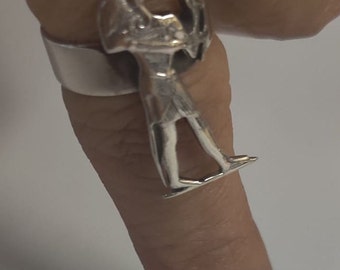 古代エジプト トート神 大型リング 指輪 カラーストーン アクセサリー 1470 即決◇古代の指輪◇エジプト トート神 大型リング カラーストーン