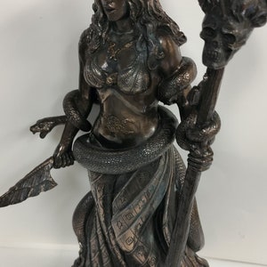 Unique Hecate the Greek goddess of magic   Hand Painted 10&#39;&#39; H