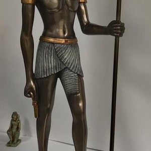Einzigartige Große Schwere Gott Anubis Statue Ägyptisch 40 cm H