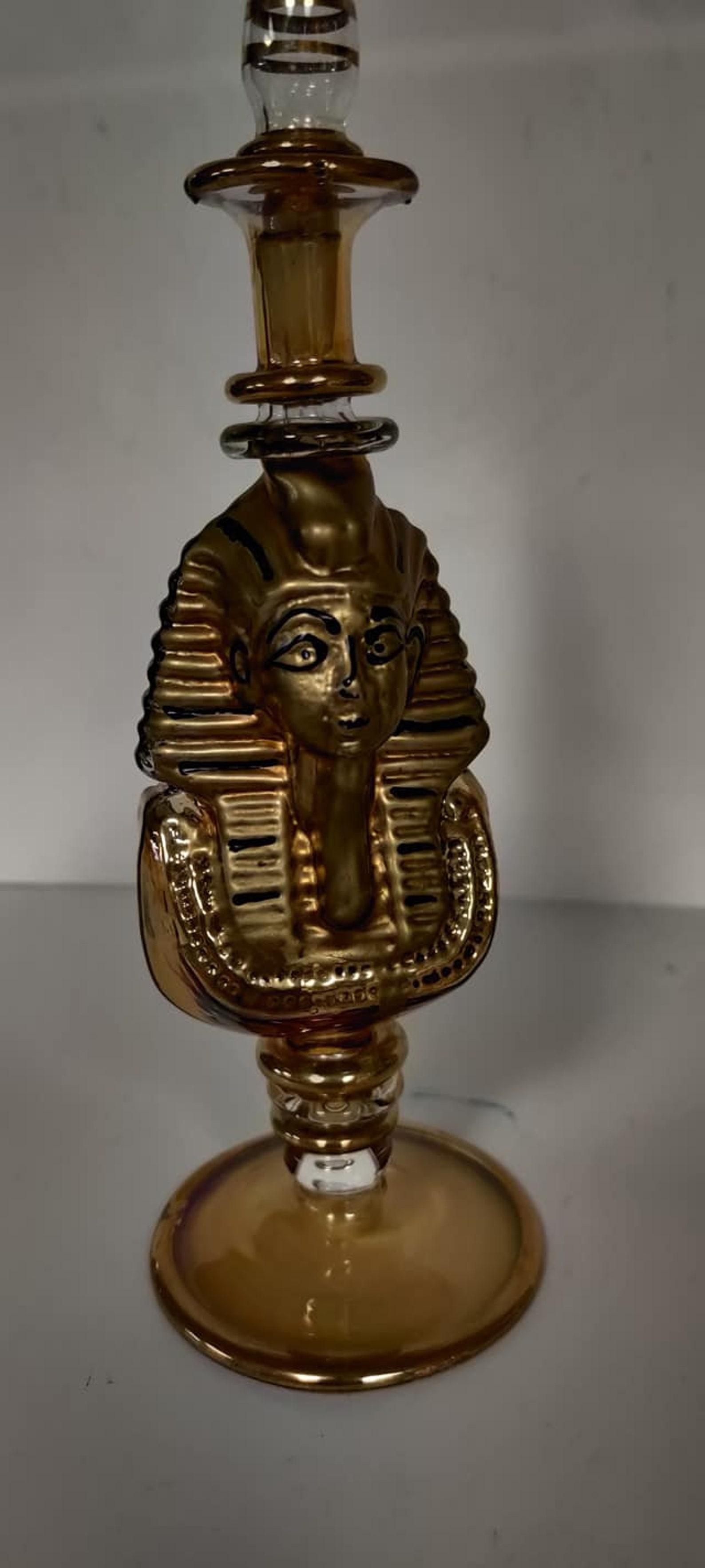KING TUT Egyptian Perfume Glass Bottle Made in Egypt Etsy