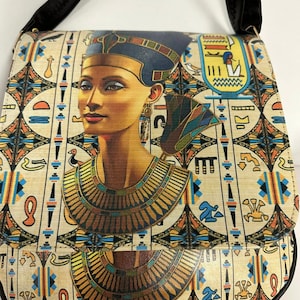 Unique Beautiful Egyptian Hand Bag With Adjustable Length Hand Made In Egypt