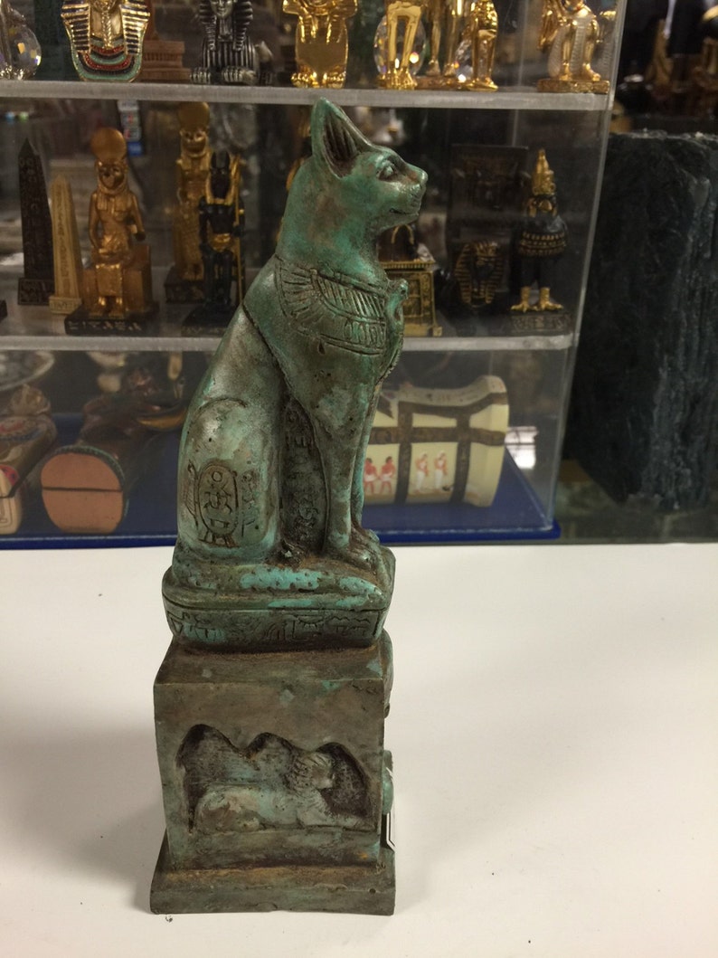 Unique Egyptian Cat Goddess Bast Statue Made In Egypt | Etsy
