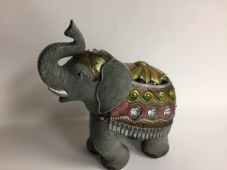 colourful elephant statue