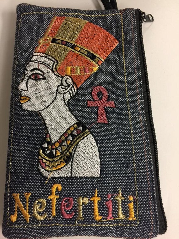 Amazing Vintage Egyptian Cleopatra Canavas Women'… - image 1