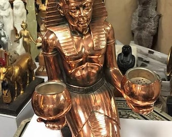 Vintage Copper Wash Egyptian King Ramses II Made In Egypt One of a Kind