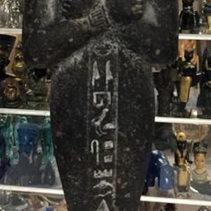 Large Natural Stone Heavy  Out or Indoor Egyptian Goddess Sekhmet Statue  22&#39;&#39;  Tall  X  7&#39;&#39;  W  Made In Egypt