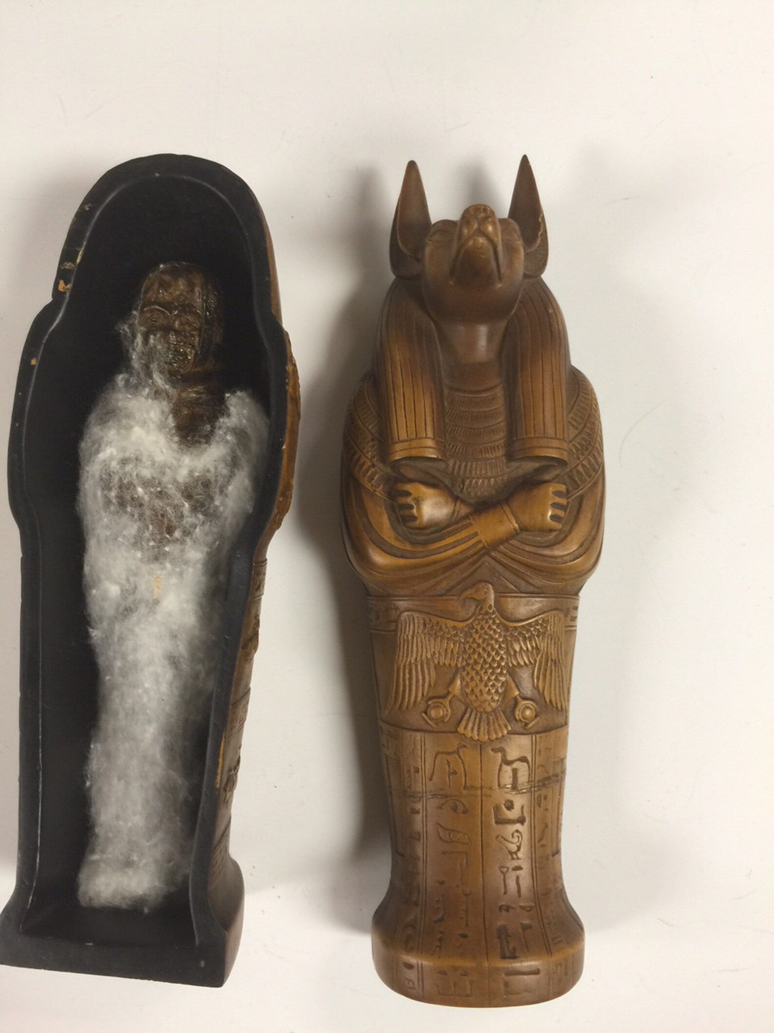 Unique God Anubis Sarcophagus Egyptian Museum Replicas Made Etsy
