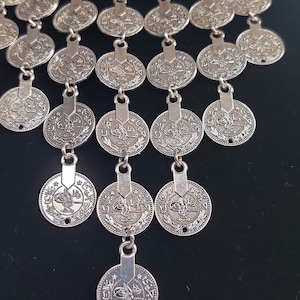 Bedouin Egyptian (Tribal style) Brass Coins Necklace Made in Egypt