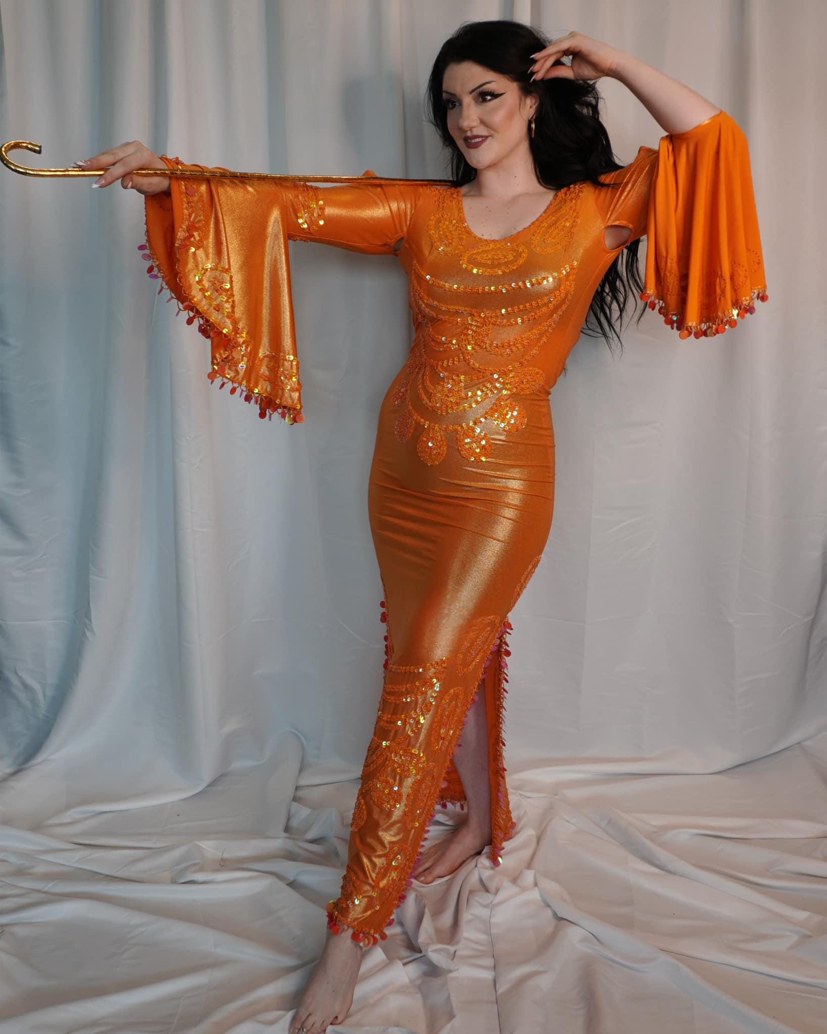 Saidiピンクブラック 豪華サイディドレス 衣装4点セット Saidi dress