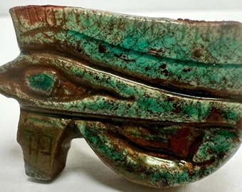 Unieke natuurlijke kalksteenring Egyptische Scarab maat 10 1/2 gemaakt in Egypte