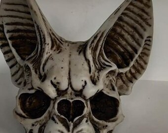 Unique Egyptian Bat Skull Hand made 7'' H