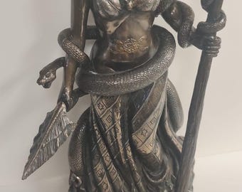 Unique Hecate the Greek goddess of magic   Hand Painted 10'' H
