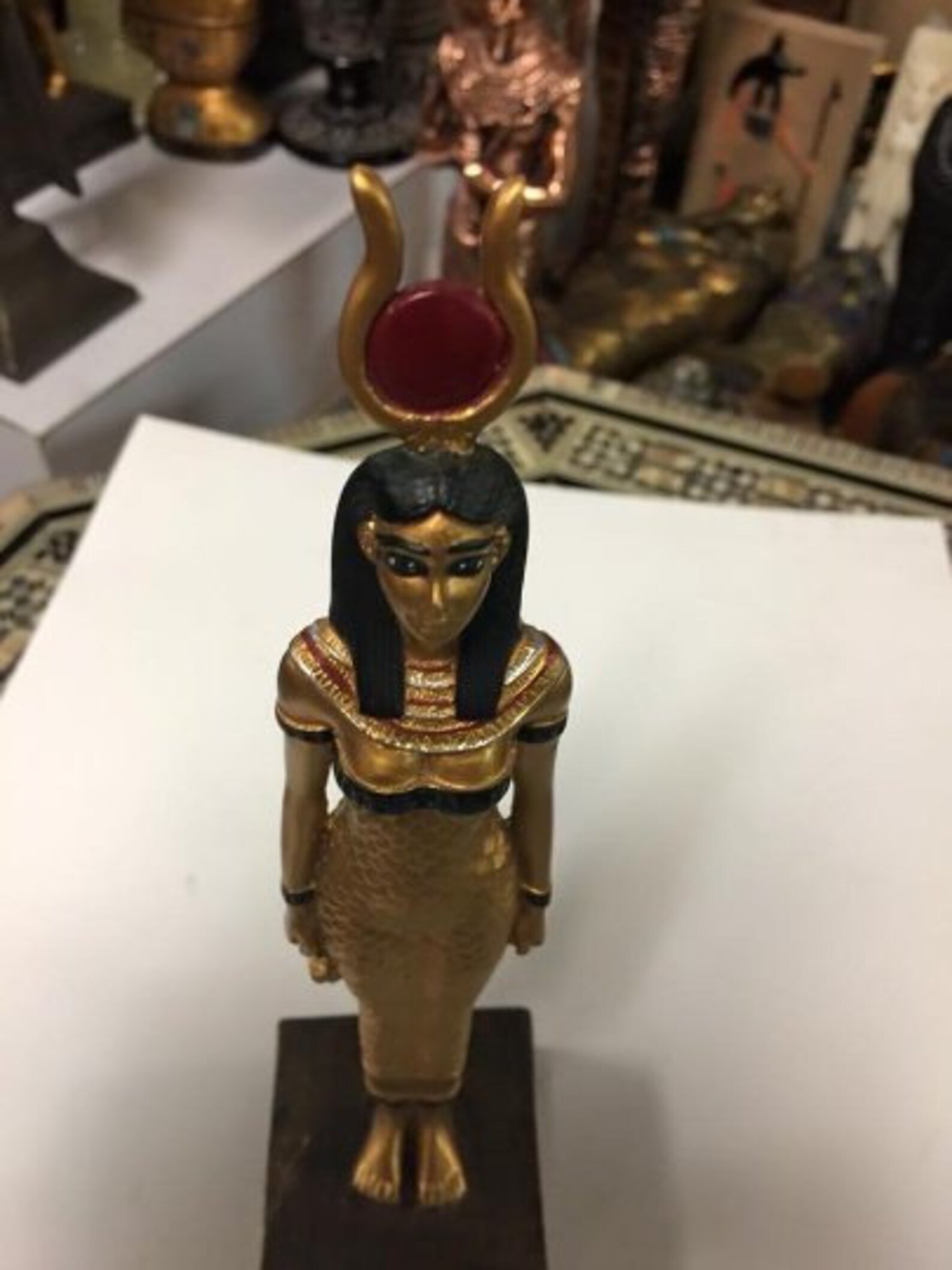 Unieke Egyptische godin Isis beeld gemaakt IN Egypte Etsy