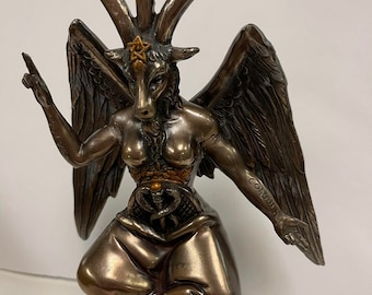 Unique Art Hand Carved BAPHOMET Statue Home Decoration